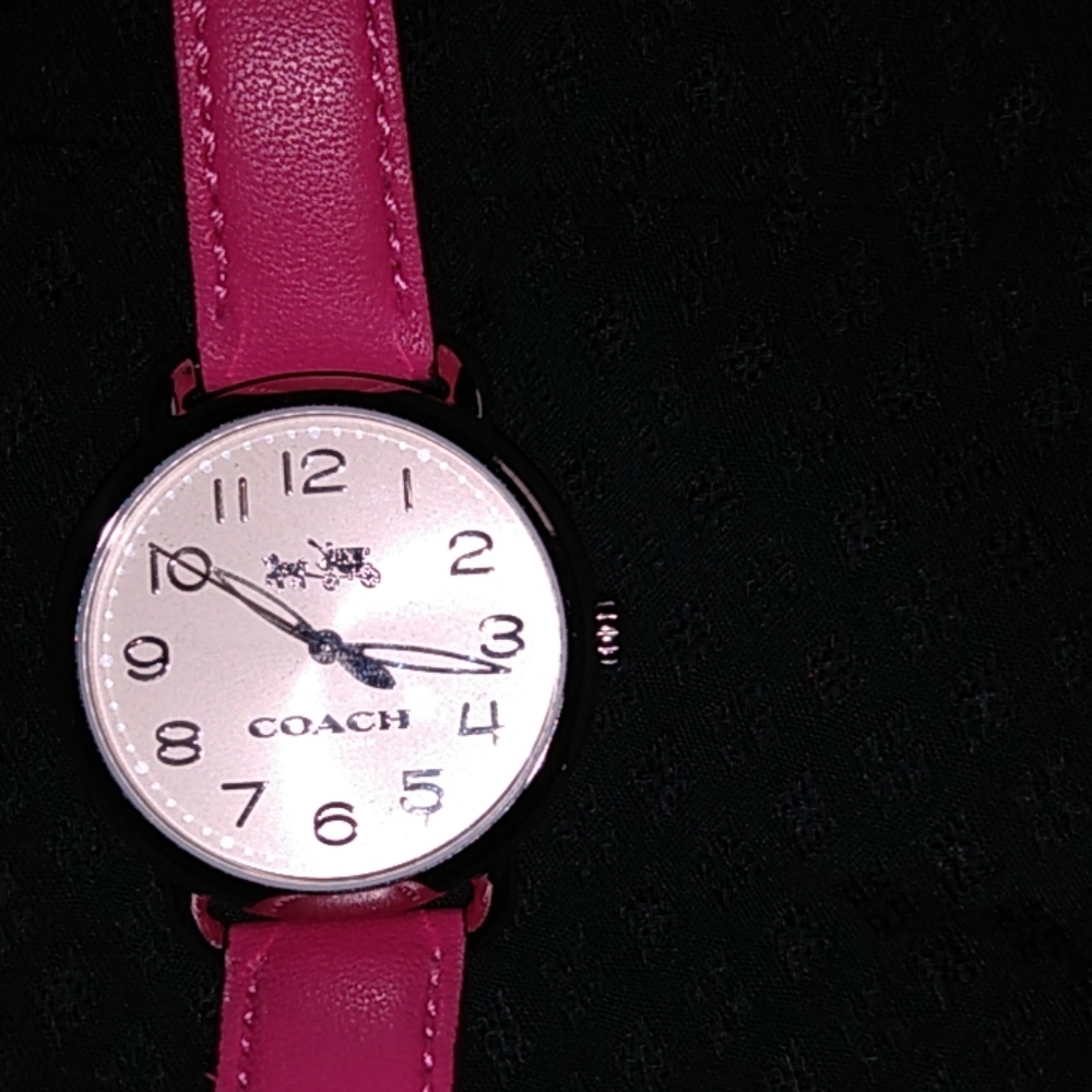 Coach delancey 36mm leather watch